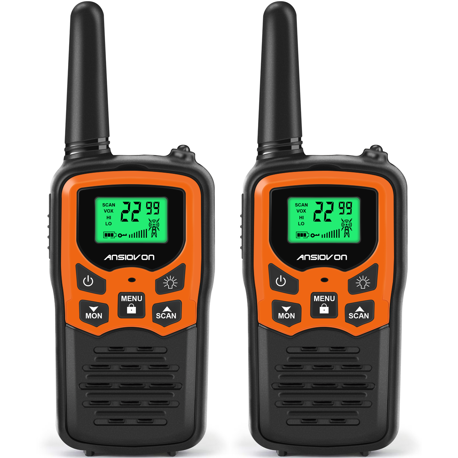 ANSIOVON Walkie Talkies for Adults, Long Range Handheld Walky