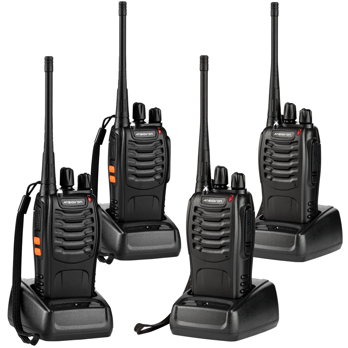ANSIOVON Walkie Talkies for Adults, Long Range Rechargeable Walky Talk