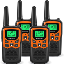 Load image into Gallery viewer, ANSIOVON Walkie Talkies for Adults,  Long Range Handheld Walky Talky(4 Pack)
